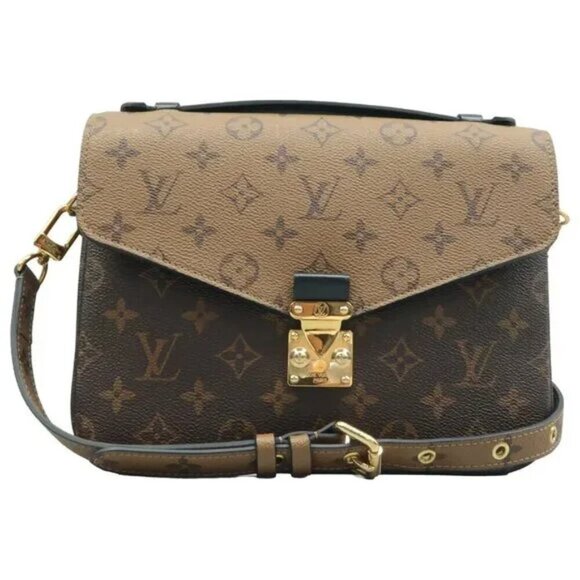 Louis Vuitton Handbags - 100% Authentic Louis Vuitton Metis Brown Monogram Canvas Satchel 2246-080424